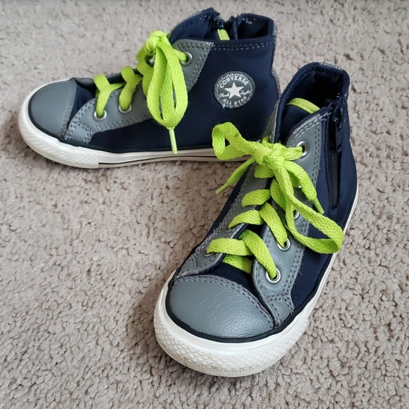 converse toddler green
